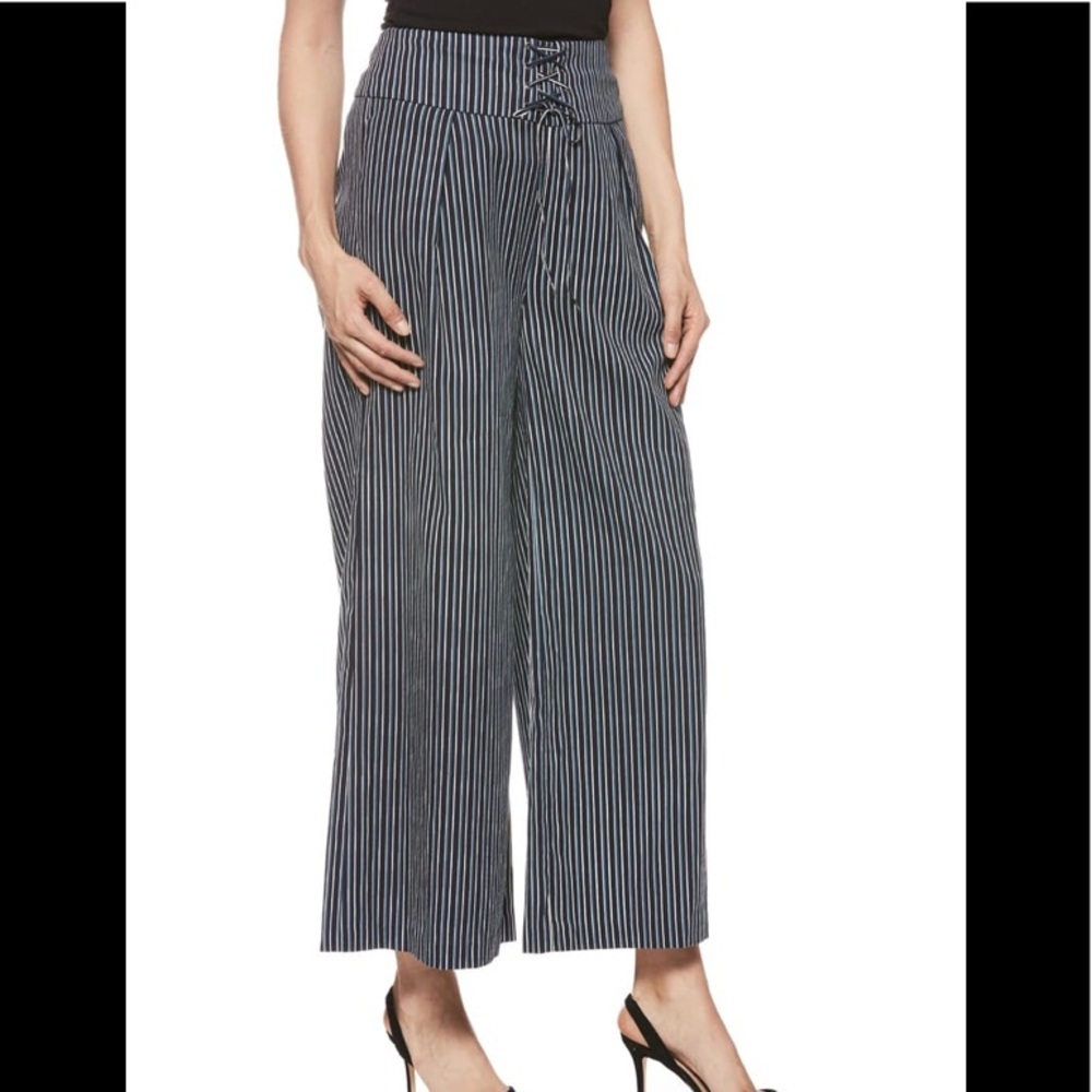 NWT PAIGE Charisma Wide Leg Cropped Pants 6 - Picture 1 of 6